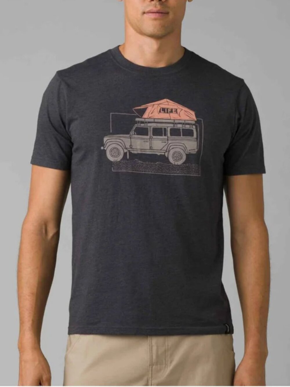 Prana Camp Fire Journeyman Tee – Men’s M – Organic Cotton Blend – GUC